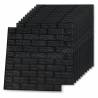 3D Black Brick Wallpaper - Self-Adhesive 20 pcs | Hipomarket