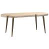 Conical Coffee Table Legs - Natural Steel, 42-43 cm | HipoMarket