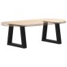 V-Shape Dining Table Legs (2 pcs) - Black Steel 30x(30-31.3) cm