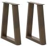  Dining Table Legs V-Shape 2 pcs Natural Steel 28x(42-43.3) cm Steel Colour natural Size 28 x (42-43.3) cm Quantity in Package 2 Number of 1 