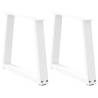  Dining Table Legs V-Shape 2 pcs White 70x(42-43.3) cm Steel Colour white Size 70 x (42-43.3) cm Quantity in Package 2 Number of 1 