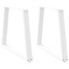  Dining Table Legs V-Shape 2 pcs White 70x(72-73.3) cm Steel Colour white Size 70 x (72-73.3) cm Quantity in Package 2 Number of 1 