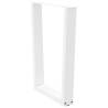 V-Shape Dining Table Legs - White Steel (2 pcs) | Hipomarket