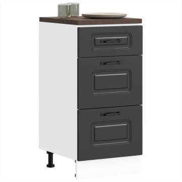 Kalmar Black Kitchen Base Cabinet - Stylish & Durable Storage