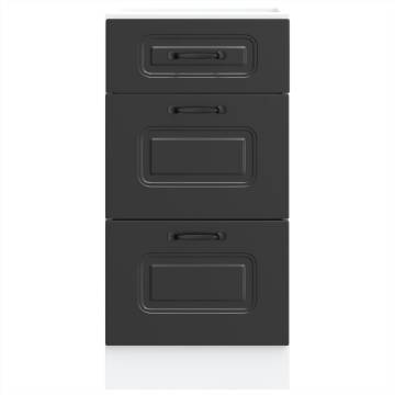 Kalmar Black Kitchen Base Cabinet - Stylish & Durable Storage