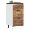  Kitchen Base Cabinet Kalmar Old Wood Engineered Wood Colour old wood Quantity in Package 1 Model kitchen base cabinet (3 drawers) 40 cm Number of 