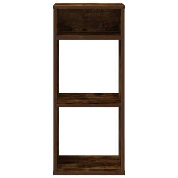 Stylish Smoked Oak Book Cabinet - 34x31x80 cm | Hipo Market