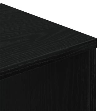 Stylish Black Book Cabinet - 34x31x112 cm | HipoMarket