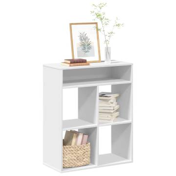 Stylish White Book Cabinet 66x31x80 cm | Hipomarket