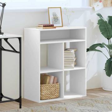 Stylish White Book Cabinet 66x31x80 cm | Hipomarket