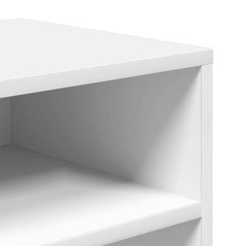 Stylish White Book Cabinet 66x31x80 cm | Hipomarket