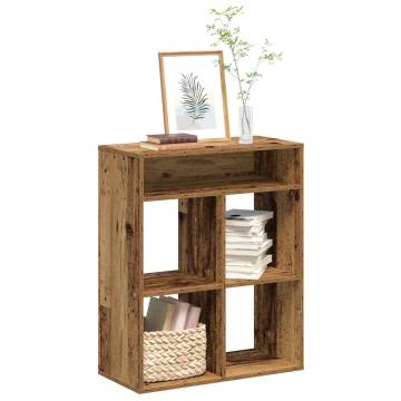 Book Cabinet Old Wood - Stylish Storage Solution | HipoMarket