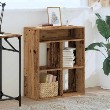 Book Cabinet Old Wood - Stylish Storage Solution | HipoMarket