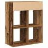 Book Cabinet Old Wood - Stylish Storage Solution | HipoMarket