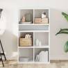 Stylish White Book Cabinet - 66x31x112 cm | Hipo Market