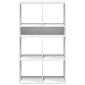 Stylish White Book Cabinet - 66x31x112 cm | Hipo Market