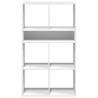 Stylish White Book Cabinet - 66x31x112 cm | Hipo Market