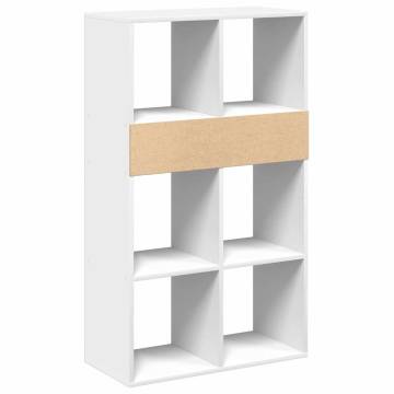 Stylish White Book Cabinet - 66x31x112 cm | Hipo Market