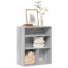 Stylish Grey Sonoma Book Cabinet - 60x30x71.5 cm