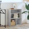 Stylish Grey Sonoma Book Cabinet - 60x30x71.5 cm