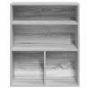 Stylish Grey Sonoma Book Cabinet - 60x30x71.5 cm