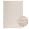  Rug ZIZUR Cream 120x170 cm Jute Look Indoor and Outdoor Colour cream Size 120 x 170 cm Pattern rectangular 