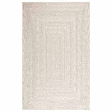 Rug ZIZUR Cream 160x230 cm - Jute Look Indoor & Outdoor