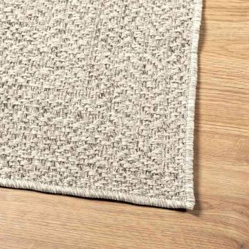 Rug ZIZUR Cream 160x230 cm - Jute Look Indoor & Outdoor