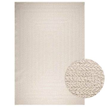 ZIZUR Cream Rug 240x340 cm - Jute Look Indoor & Outdoor