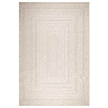 ZIZUR Cream Rug 240x340 cm - Jute Look Indoor & Outdoor