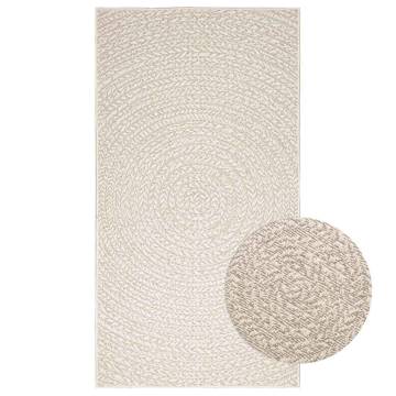 Rug ZIZUR Cream 80x150 cm - Stylish Jute Look for Indoors & Outdoors