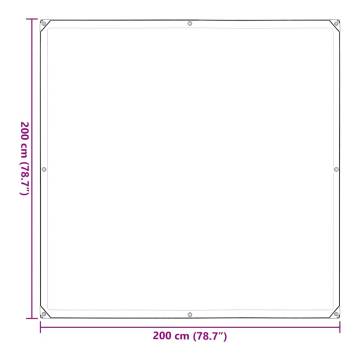 Clear Tarpaulin with Eyelets 2x2m | Durable & Water-Resistant