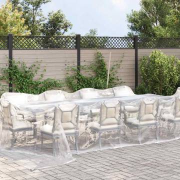 Clear Tarpaulin with Eyelets 4x10 m - Durable & Water-Resistant