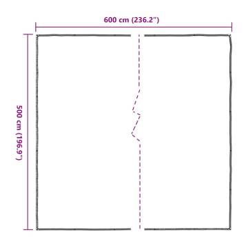 Clear Tarpaulin with Eyelets 5x6m – Durable & Water-Resistant