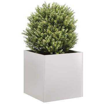 Stylish 40x40x40 cm Stainless Steel Planter for Outdoor Spaces