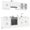  8 Piece Kitchen Cabinet Set Kalmar White Engineered Wood Colour white Quantity in Package 1 Number of 