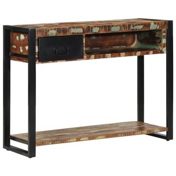 Multicolour Console Table 100x35x75 cm - Solid Reclaimed Wood