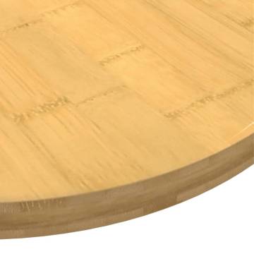 Bamboo Table Top Ø80x2.5 cm - Durable & Versatile Design