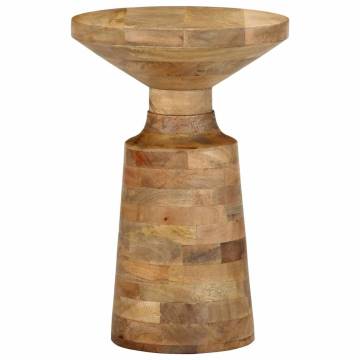 Stylish Side Table Ø33x50 cm - Solid Wood Mango | Hipo Market