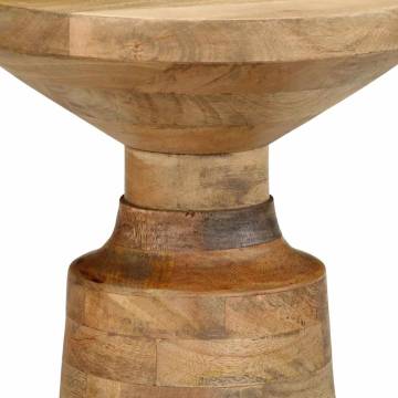 Stylish Side Table Ø33x50 cm - Solid Wood Mango | Hipo Market