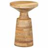 Stylish Side Table Ø33x50 cm - Solid Wood Mango | Hipo Market