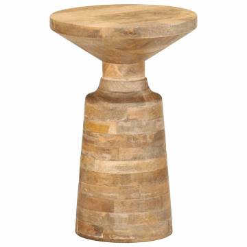 Stylish Side Table Ø33x50 cm - Solid Wood Mango | Hipo Market