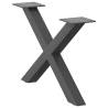  Coffee Table Legs X-Shaped 2 pcs Anthracite 50x(30-31) cm Steel Colour anthracite Size 50 x (30-31) cm (40 mm) Quantity in Package 2 Number of 1 