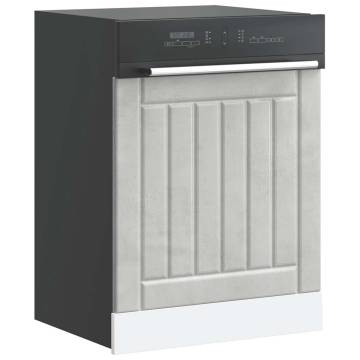 Dishwasher Panel Lucca Concrete Grey - Durable & Stylish