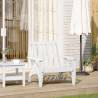  Garden Adirondack Chair White 75x77x77 cm Solid Wood Pine Colour white Quantity in Package 1 