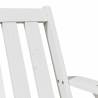 Garden Adirondack Chair - White Solid Pine - 75x77x77 cm