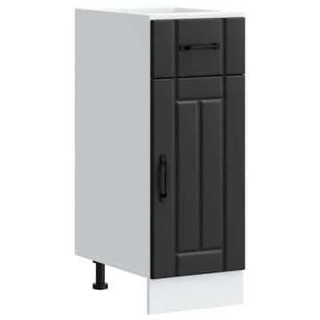 Kitchen Base Cabinet Lucca Black - Durable Storage Solution