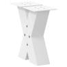 X-Shaped Coffee Table Legs - Durable White Steel | Hipomarket UK