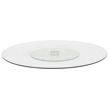 Rotating Serving Plate - 60 cm Tempered Glass | Hipomarket UK