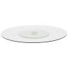 Rotating Serving Plate - 60 cm Tempered Glass | Hipomarket UK